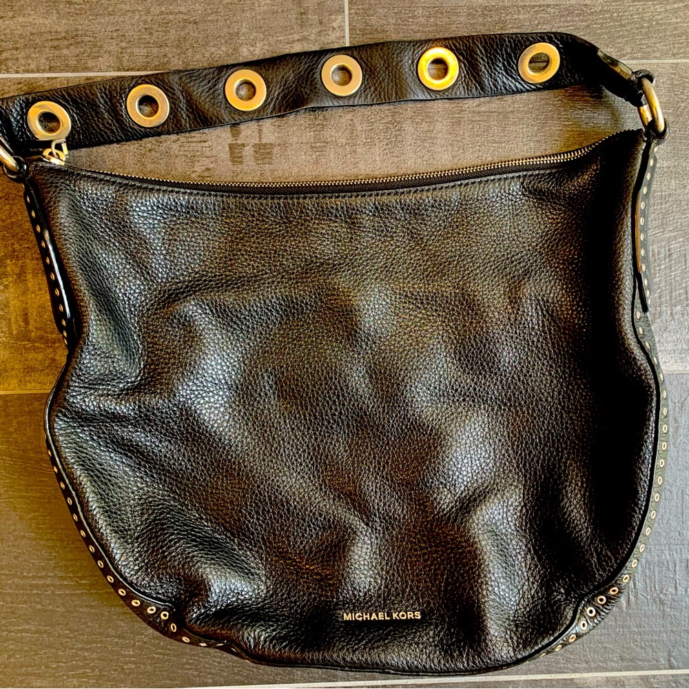 Michael Kors Studded Shoulder Hobo Bag